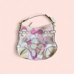 Coach Pink and Cream Women's Bag